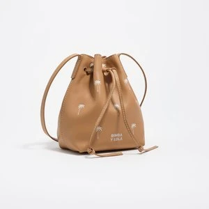 Torebka bucket mała skóra orzech laskowy BIMBA Y LOLA