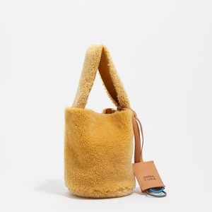 Torebka Bucket mini skóra żółta BIMBA Y LOLA