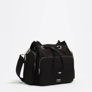 Torebka bucket pocket nylon węgiel BIMBA Y LOLA