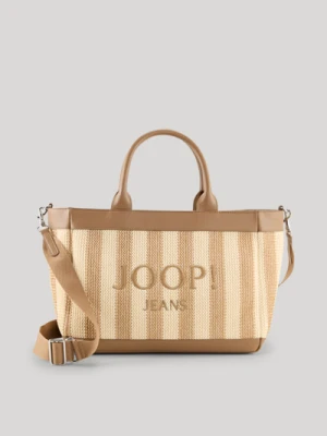 Torebka Calduccio Spiaggia Yvette w beżowo-jasnobrązowe paski Joop