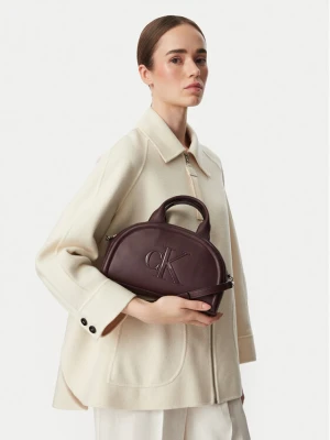 Torebka Calvin Klein Bold Ck Dome Crossbody LV04F3895G Bordowy