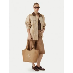 Torebka Calvin Klein Bold Ck LV04F3562G Beżowy