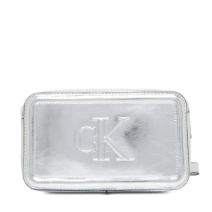 Torebka Calvin Klein Bold Ck Metallic Camera Bag LV04F3331G Srebrny