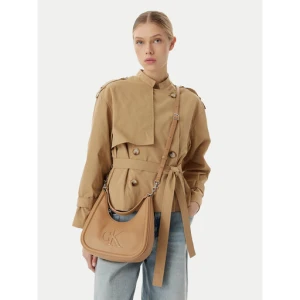 Torebka Calvin Klein Bold Ck Small Crescent LV04F3561G Beżowy