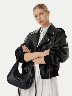 Torebka Calvin Klein Bold Ck Small Crescent LV04F3561G Czarny
