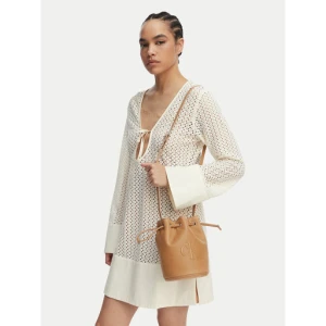 Torebka Calvin Klein Bold Ck Small LV04F3640G Beżowy