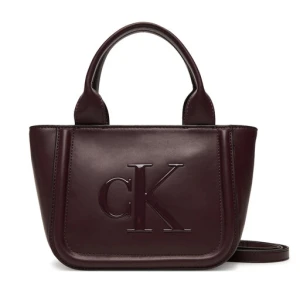 Torebka Calvin Klein Bold Ck Small Tote With Strap LV04F3219G Bordowy