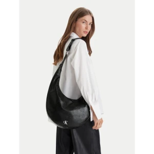 Torebka Calvin Klein Buckle Convertible Hobo Bag LV04F3446G Czarny