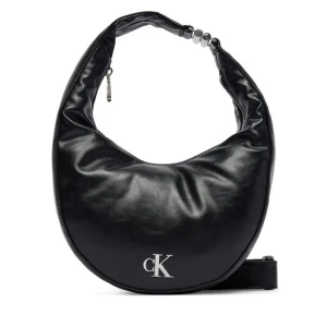 Torebka Calvin Klein Buckle Convertible Small Hobo LV04F3512G Czarny