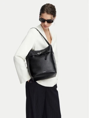 Torebka Calvin Klein Buckle Medium Bucket LV04F3551G Czarny