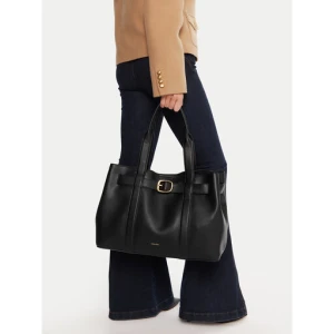 Torebka Calvin Klein Buckle Medium Tote LV04F3294G Czarny