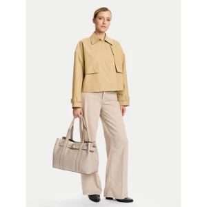 Torebka Calvin Klein Buckle Medium Tote LV04F3294G Écru