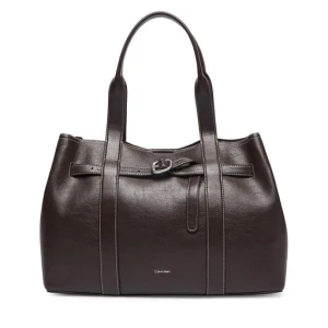 Torebka Calvin Klein Buckle Medium Work Tote LV04F3549G Brązowy