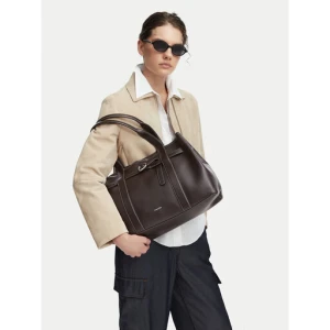 Torebka Calvin Klein Buckle Medium Work Tote LV04F3549G Brązowy