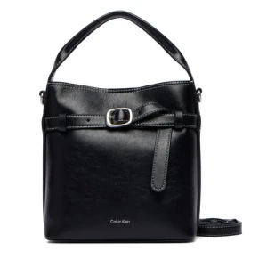 Torebka Calvin Klein Buckle Mini Bucket Crossbody LV04F3550G Czarny