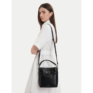 Torebka Calvin Klein Buckle Mini Bucket Crossbody LV04F3550G Czarny