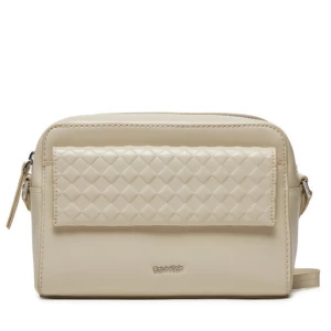 Torebka Calvin Klein Calvin Mini Quilt Camera Bag K60K611884 Écru