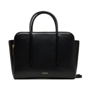 Torebka Calvin Klein Carryall Mini Leather Tote Bag LV04F3034G Czarny