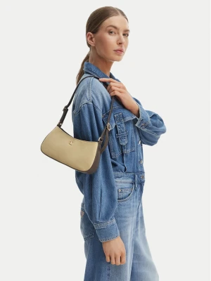 Torebka Calvin Klein Ck Canvas Small Shoulder Bag LV04F3347G Beżowy