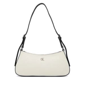 Torebka Calvin Klein Ck Canvas Small Shoulder Bag LV04F3347G Biały