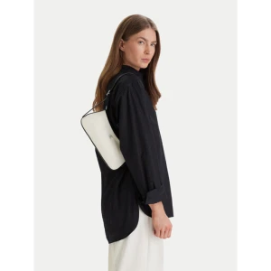 Torebka Calvin Klein Ck Canvas Small Shoulder Bag LV04F3347G Biały