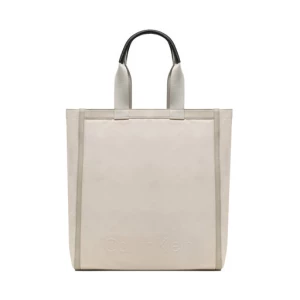 Torebka Calvin Klein Ck Connect Tote Refibra K40K401000 Écru