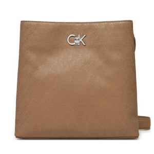 Torebka Calvin Klein Ck Convertible Bucket Bag_Mono K60K613137 Brązowy