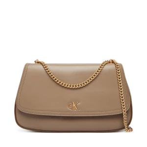 Torebka Calvin Klein Ck Convertible Chain Medium Bag LV04F3171G Beżowy
