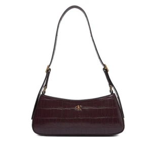 Torebka Calvin Klein Ck Croc Small LV04F3283G Bordowy