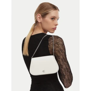 Torebka Calvin Klein Ck Curved Wallet On Chain LV04F1153G Biały