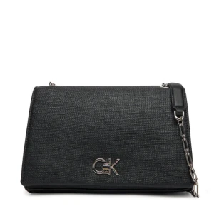 Torebka Calvin Klein Ck Medium Conv Chain Bag_Tex K60K613177 Czarny