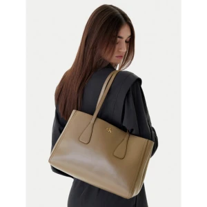 Torebka Calvin Klein Ck Medium Work Tote LV04F3442G Beżowy