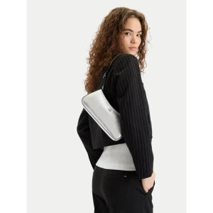 Torebka Calvin Klein Ck Metallic Small Shoulder Bag LV04F3304G Srebrny