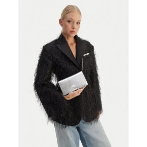 Torebka Calvin Klein Ck Metallic Wallet On Chain LV04F3320G Srebrny