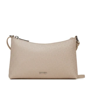 Torebka Calvin Klein Ck Must Aop Conv Logo Jqd Strap LV04F3099G Beżowy
