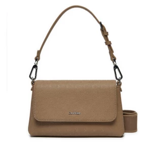 Torebka Calvin Klein Ck Must Dbl Strap Mini Bag_Mono K60K613088 Beżowy