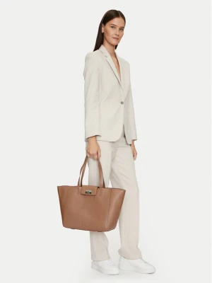 Torebka Calvin Klein Ck Push Medium Shopper K60K612147 Brązowy