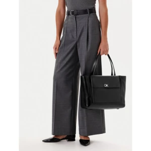 Torebka Calvin Klein Ck Re-Lock Medium Shopper LV04F3223G Czarny