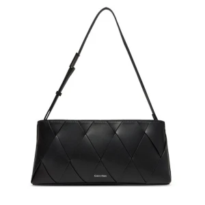 Torebka Calvin Klein Ck Woven Elongated Shoulder Bag K60K612992 Czarny