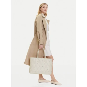 Torebka Calvin Klein Ck Woven Medium Shopper K60K612994 Biały