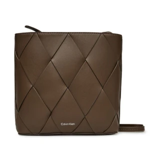 Torebka Calvin Klein Ck Woven Square Crossbody K60K612991 Brązowy