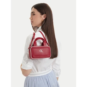 Torebka Calvin Klein Contrast Ck Mini Bauletto Bag LV04F1257G Bordowy