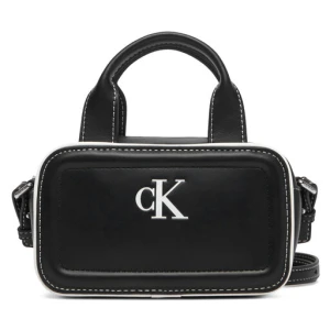 Torebka Calvin Klein Contrast Ck Mini Bauletto Bag LV04F1257G Czarny