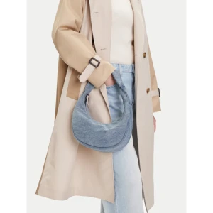 Torebka Calvin Klein Denim Soft Crescent Sm LV04F3207G Niebieski