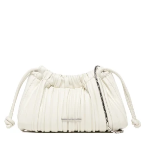 Torebka Calvin Klein Drawstring Plisse Conv Mini Cb P LV04F3077G Biały