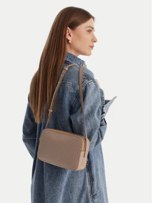 Torebka Calvin Klein Emblem Aop Elongated Camera Bag LV04F3268G Beżowy