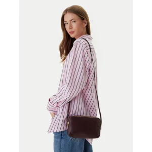 Torebka Calvin Klein Emblem Aop Elongated Camera Bag LV04F3268G Bordowy