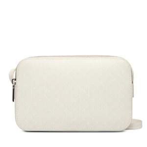 Torebka Calvin Klein Emblem Aop Elongated Camera Bag LV04F3268G Écru