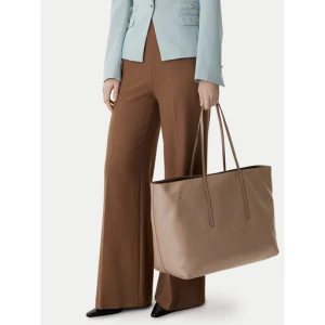 Torebka Calvin Klein Emblem Aop Large Tote W/ Pouch LV04F3364G Beżowy