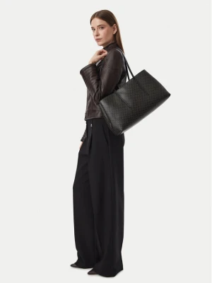 Torebka Calvin Klein Emblem Aop Medium Work Tote LV04F3786G Czarny